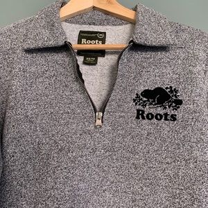 Roots half-zip fleece sweater